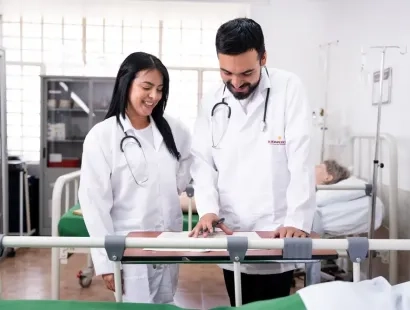 Estudiantes del técnico auxiliar en enfermería